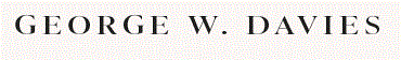 George W Davies Promo