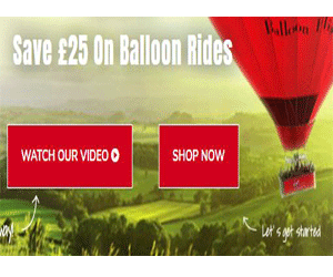 Virgin Balloon Flights Promo